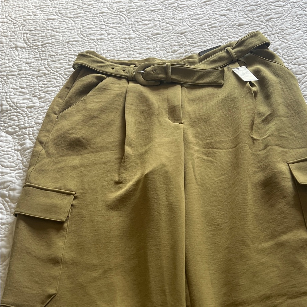 Express Olive Wide Leg Pants